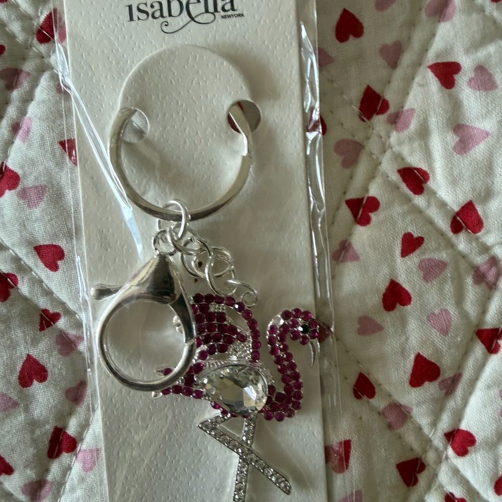 Silver and Plum Flamingo .